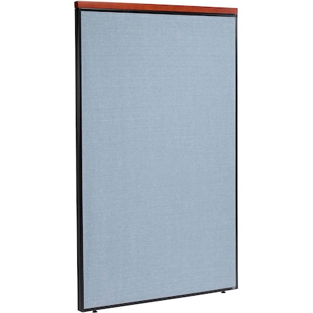 Interion By Global Industrial Interion Deluxe Office Partition Panel, 48-1/4inW x 73-1/2inH, Blue 277530BL